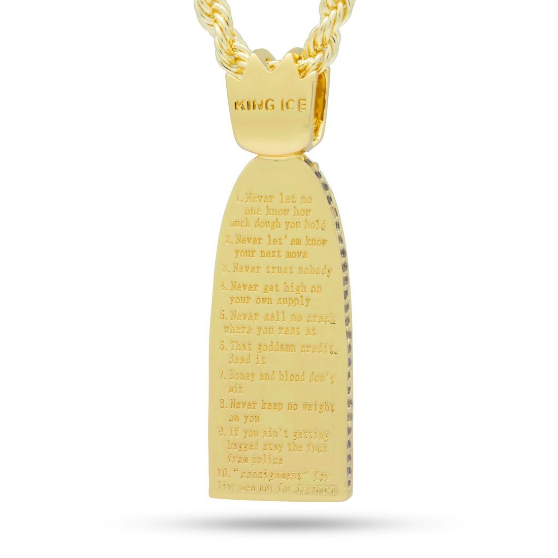 【Notorious B.I.G. × King Ice】X Crack Commandments ﾈｯｸﾚｽ Notorious B.I.G. x King Ice - X Crack Commandments Necklace