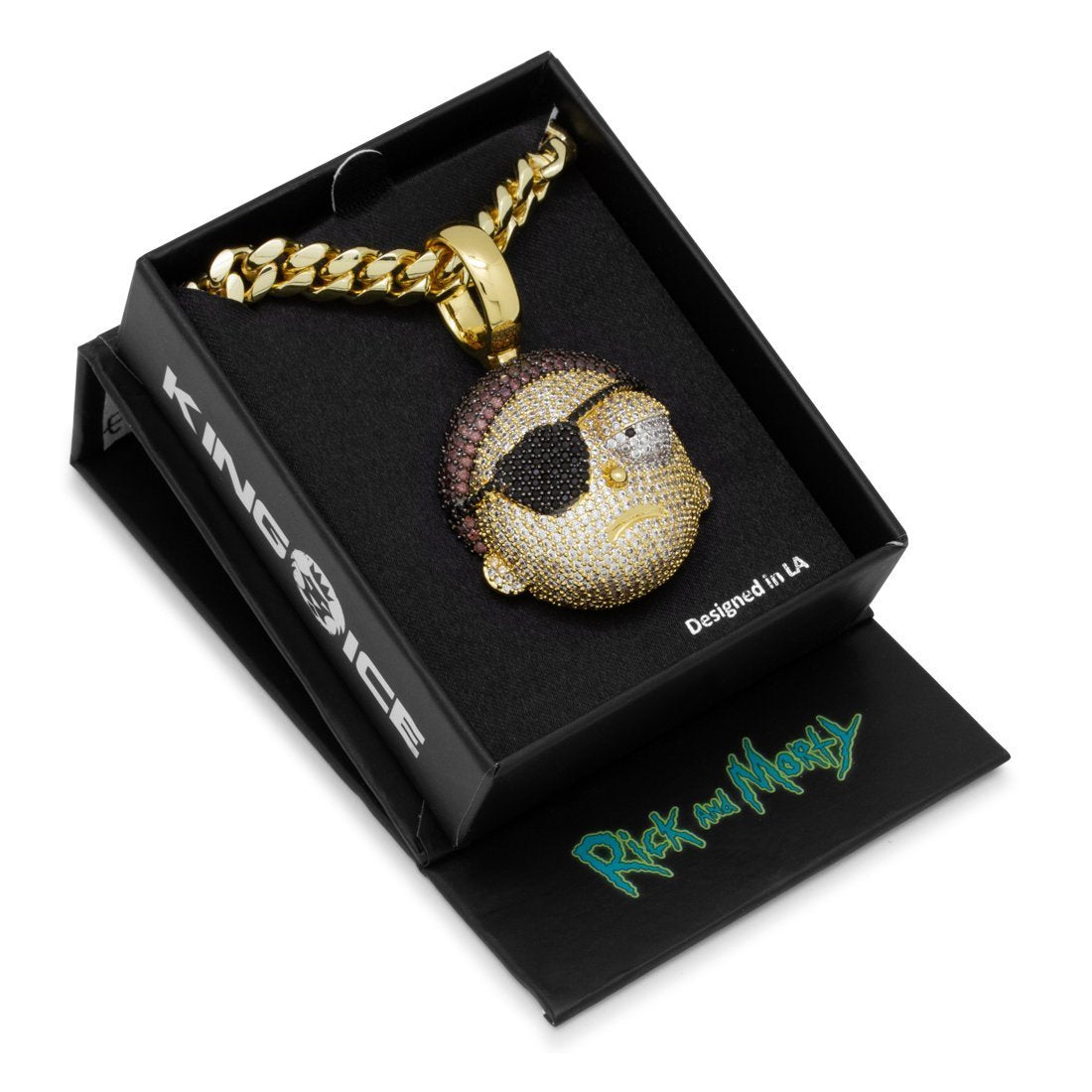 Rick and Morty x King Ice - Evil Morty Necklace