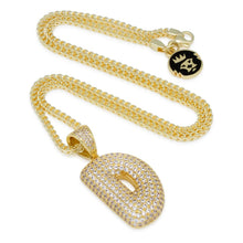 Load image into Gallery viewer, The Bubble Letter D Necklace
